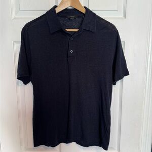 Vince Men's Navy Polo Shirt